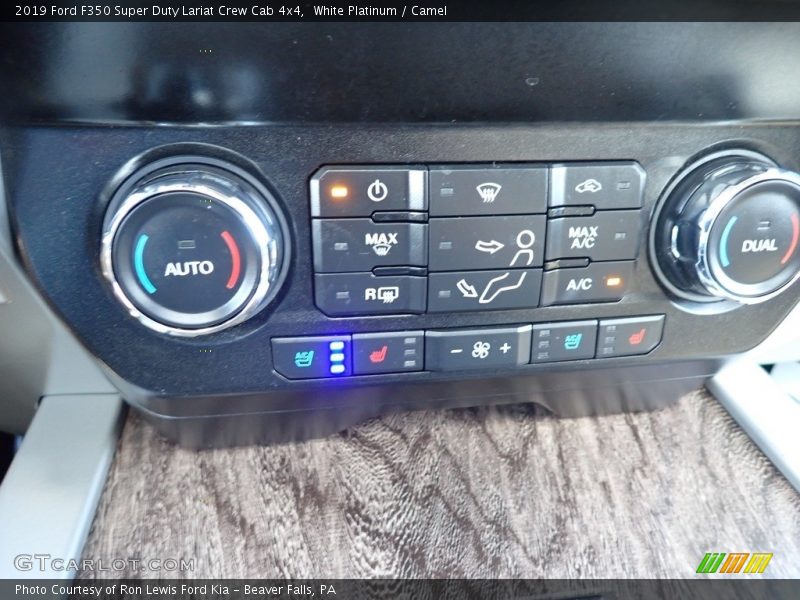 White Platinum / Camel 2019 Ford F350 Super Duty Lariat Crew Cab 4x4