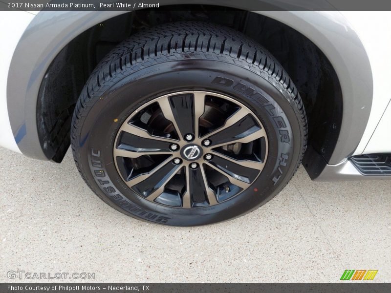 Pearl White / Almond 2017 Nissan Armada Platinum