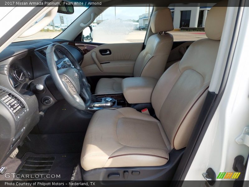  2017 Armada Platinum Almond Interior