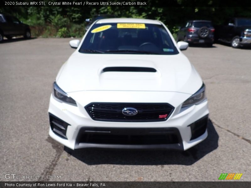 Crystal White Pearl / Recaro Ultra Suede/Carbon Black 2020 Subaru WRX STI