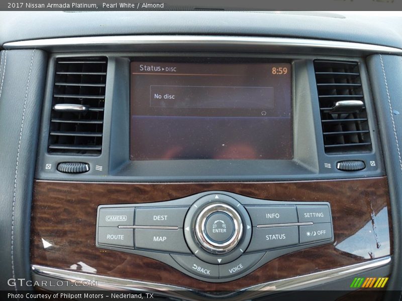 Pearl White / Almond 2017 Nissan Armada Platinum