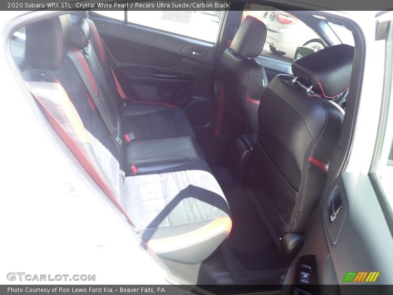 Crystal White Pearl / Recaro Ultra Suede/Carbon Black 2020 Subaru WRX STI