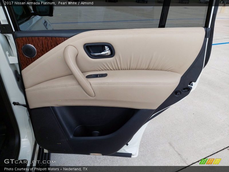 Pearl White / Almond 2017 Nissan Armada Platinum