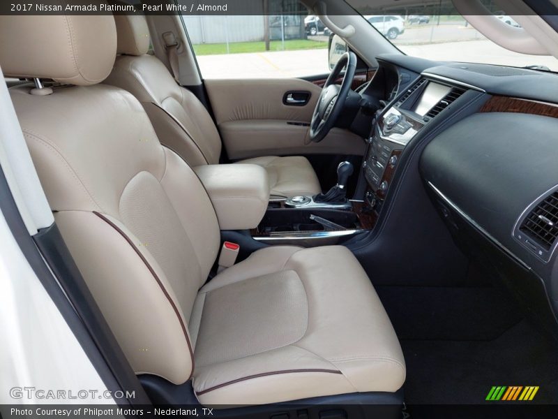 Front Seat of 2017 Armada Platinum