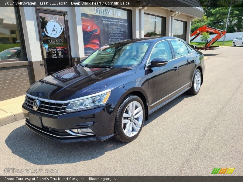 Deep Black Pearl / Cornsilk Beige 2017 Volkswagen Passat SEL Sedan