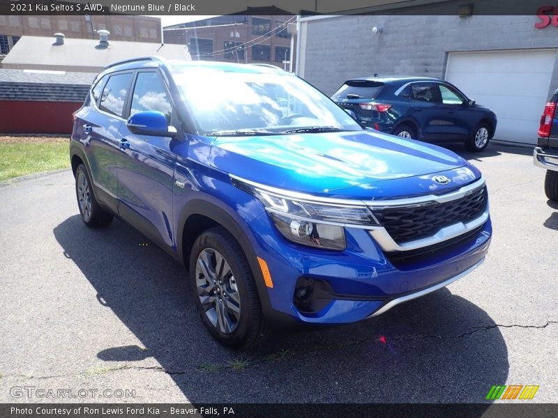 Neptune Blue / Black 2021 Kia Seltos S AWD