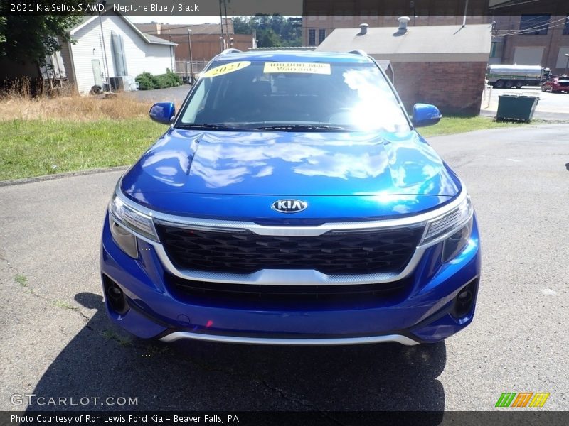 Neptune Blue / Black 2021 Kia Seltos S AWD