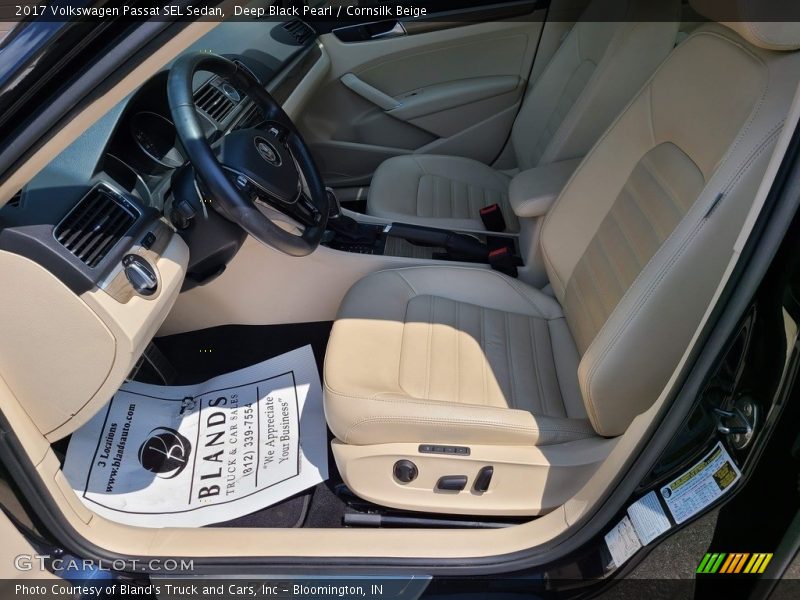Deep Black Pearl / Cornsilk Beige 2017 Volkswagen Passat SEL Sedan