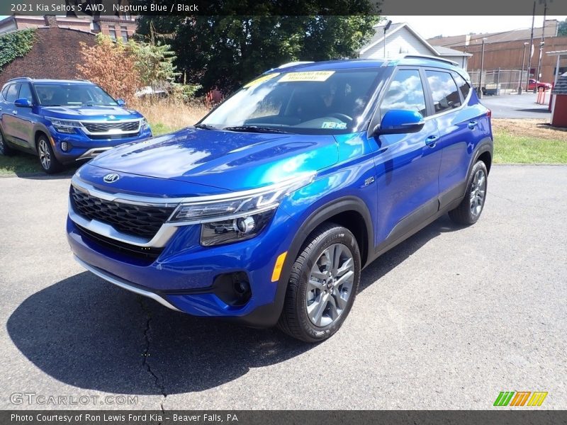 Neptune Blue / Black 2021 Kia Seltos S AWD
