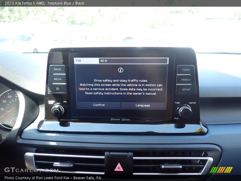 Neptune Blue / Black 2021 Kia Seltos S AWD