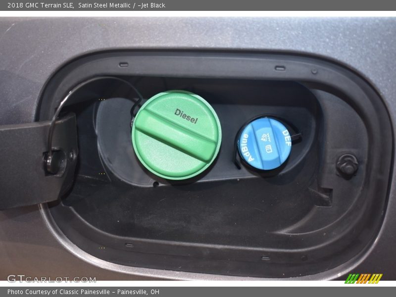Satin Steel Metallic / ­Jet Black 2018 GMC Terrain SLE