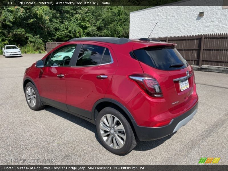 Winterberry Red Metallic / Ebony 2018 Buick Encore Preferred