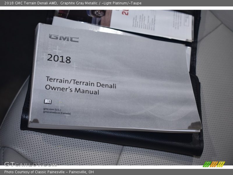 Graphite Gray Metallic / ­Light Platinum/­Taupe 2018 GMC Terrain Denali AWD