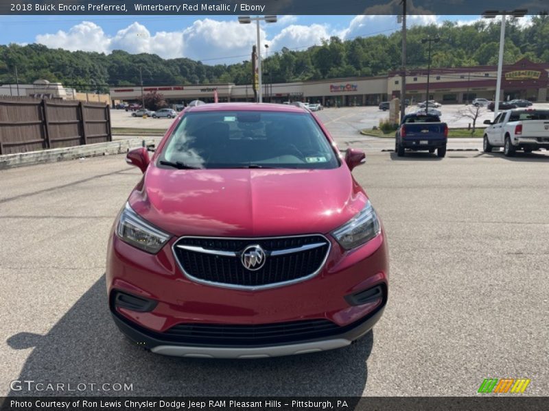 Winterberry Red Metallic / Ebony 2018 Buick Encore Preferred