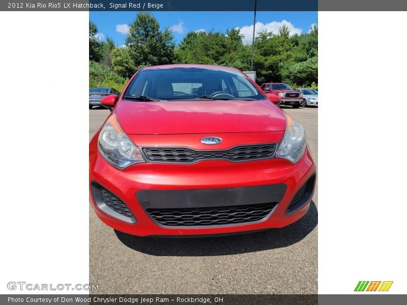 Signal Red / Beige 2012 Kia Rio Rio5 LX Hatchback
