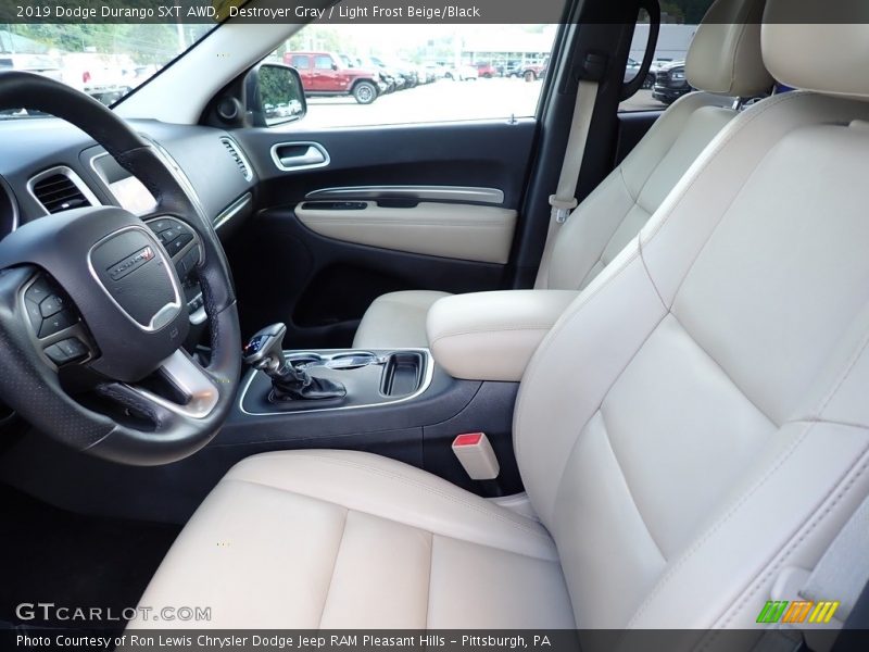 Destroyer Gray / Light Frost Beige/Black 2019 Dodge Durango SXT AWD