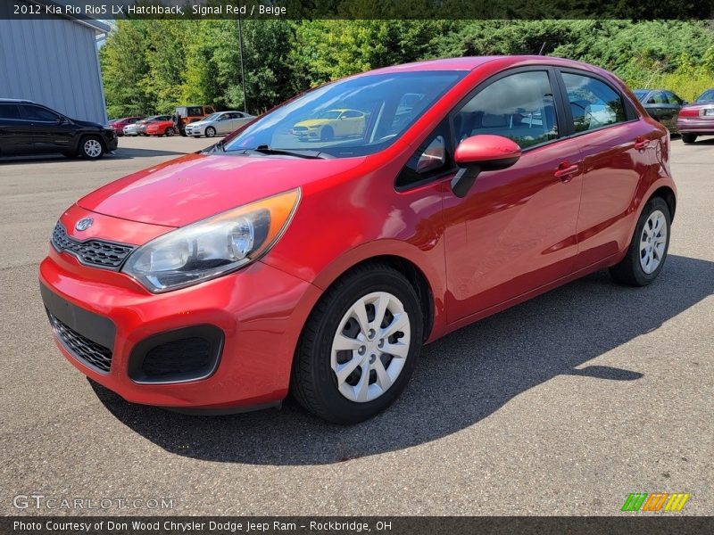 Signal Red / Beige 2012 Kia Rio Rio5 LX Hatchback