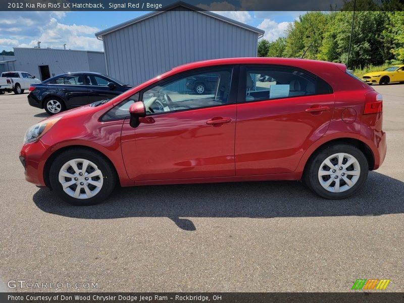 Signal Red / Beige 2012 Kia Rio Rio5 LX Hatchback