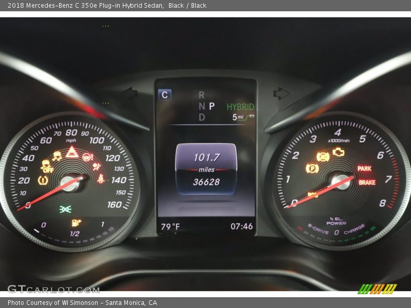 Black / Black 2018 Mercedes-Benz C 350e Plug-in Hybrid Sedan