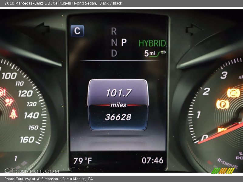 Black / Black 2018 Mercedes-Benz C 350e Plug-in Hybrid Sedan