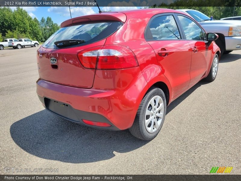 Signal Red / Beige 2012 Kia Rio Rio5 LX Hatchback