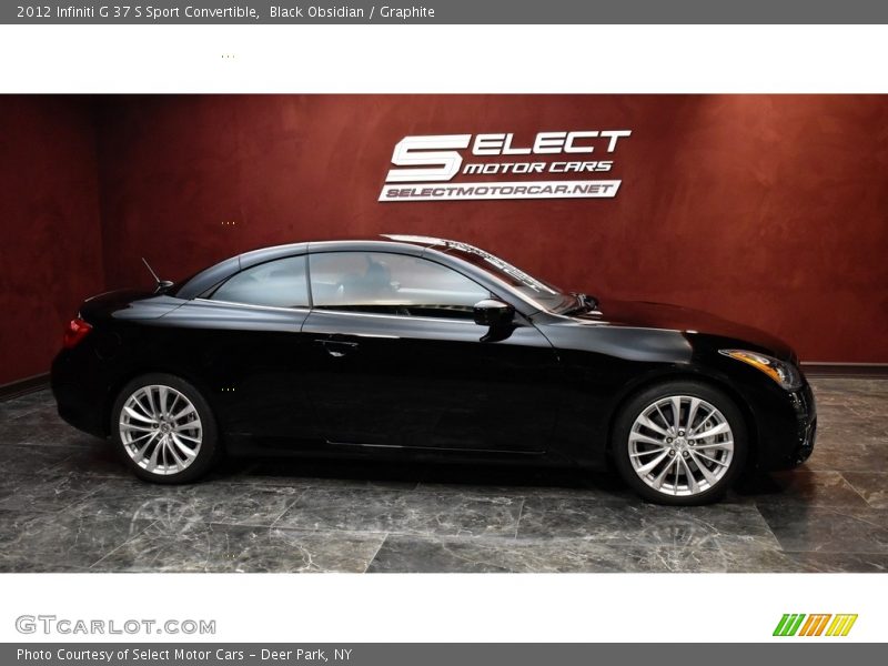 Black Obsidian / Graphite 2012 Infiniti G 37 S Sport Convertible