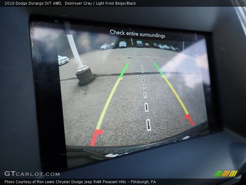 Destroyer Gray / Light Frost Beige/Black 2019 Dodge Durango SXT AWD