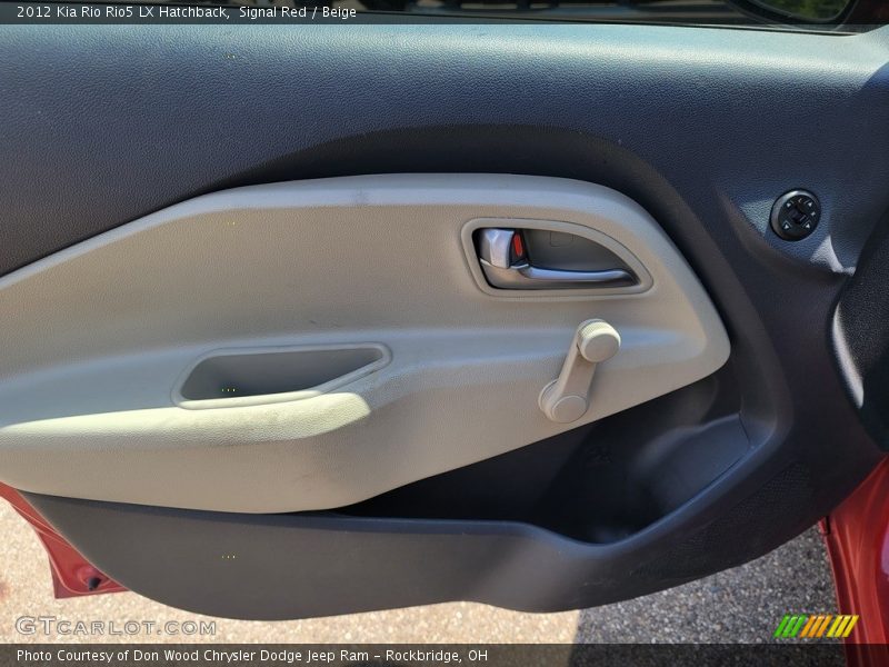 Signal Red / Beige 2012 Kia Rio Rio5 LX Hatchback