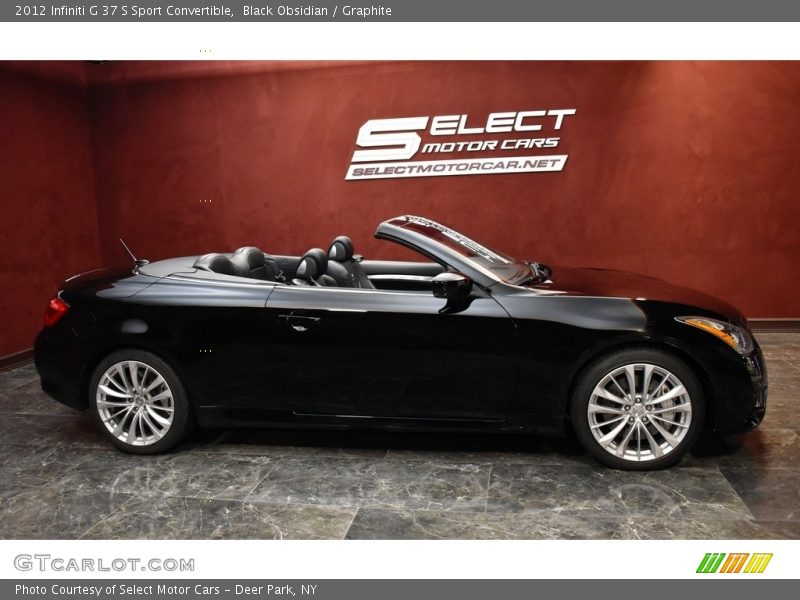 Black Obsidian / Graphite 2012 Infiniti G 37 S Sport Convertible