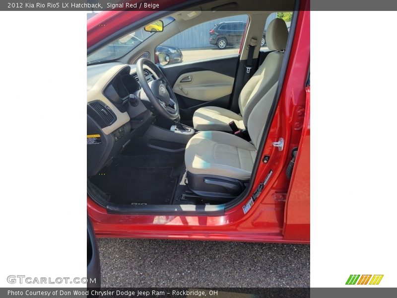 Signal Red / Beige 2012 Kia Rio Rio5 LX Hatchback