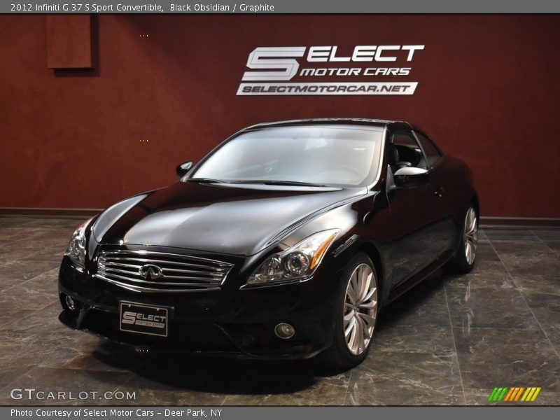 Black Obsidian / Graphite 2012 Infiniti G 37 S Sport Convertible
