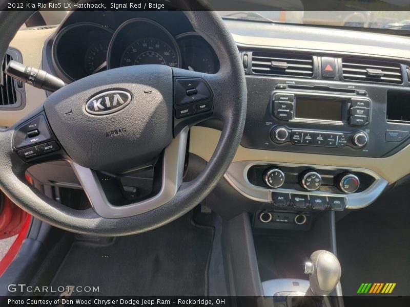 Signal Red / Beige 2012 Kia Rio Rio5 LX Hatchback