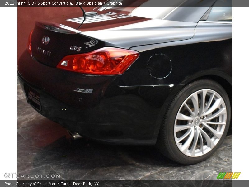 Black Obsidian / Graphite 2012 Infiniti G 37 S Sport Convertible