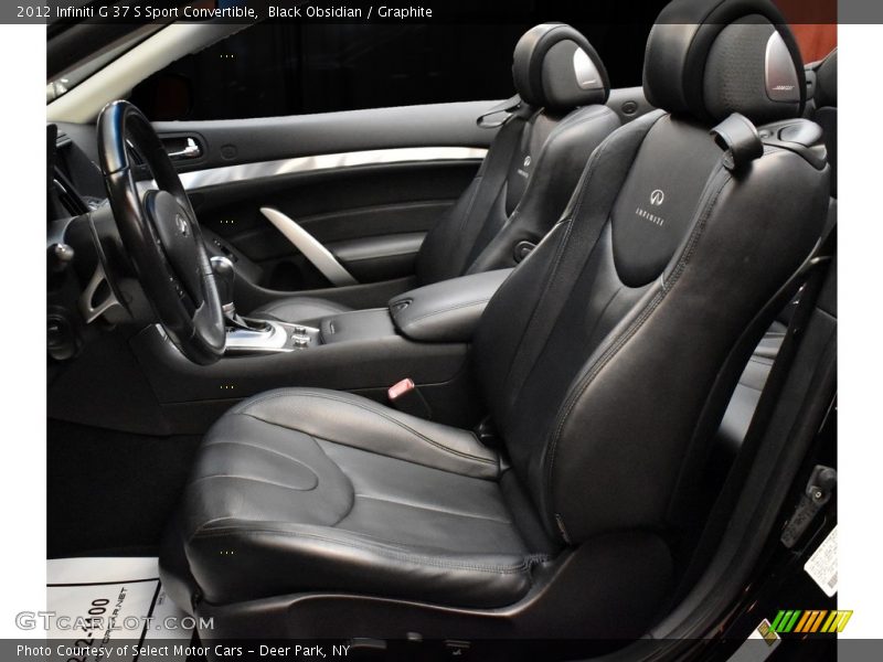 Black Obsidian / Graphite 2012 Infiniti G 37 S Sport Convertible