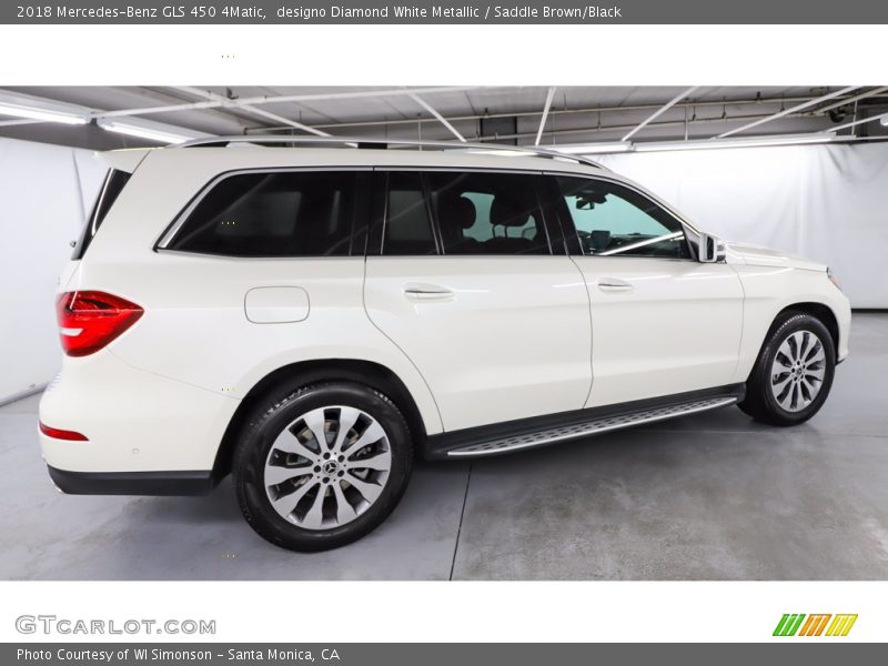 designo Diamond White Metallic / Saddle Brown/Black 2018 Mercedes-Benz GLS 450 4Matic