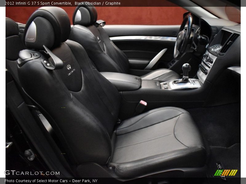 Black Obsidian / Graphite 2012 Infiniti G 37 S Sport Convertible