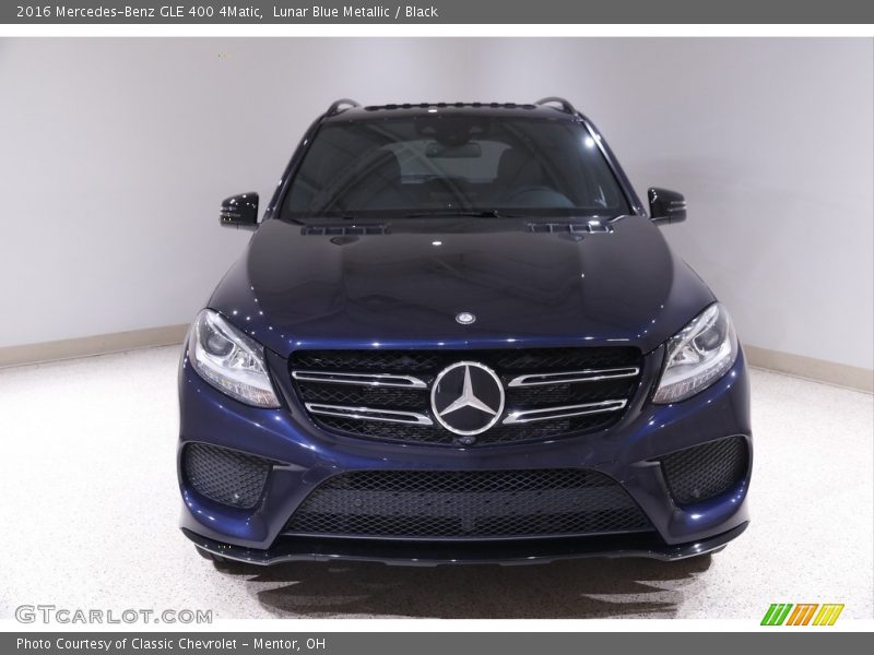 Lunar Blue Metallic / Black 2016 Mercedes-Benz GLE 400 4Matic