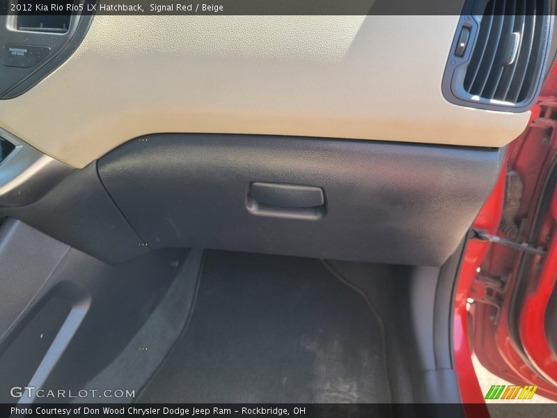 Signal Red / Beige 2012 Kia Rio Rio5 LX Hatchback