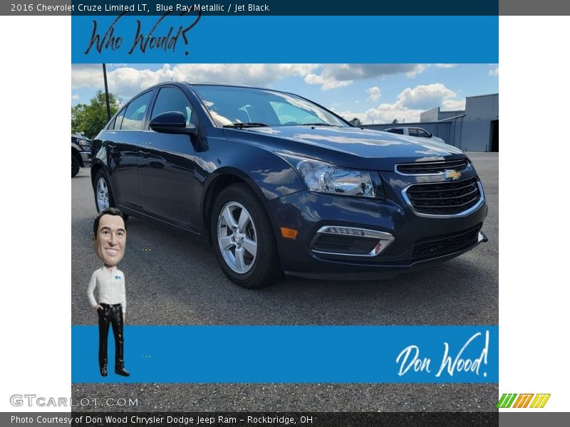 Blue Ray Metallic / Jet Black 2016 Chevrolet Cruze Limited LT