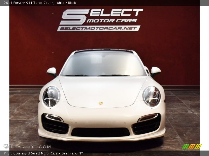 White / Black 2014 Porsche 911 Turbo Coupe
