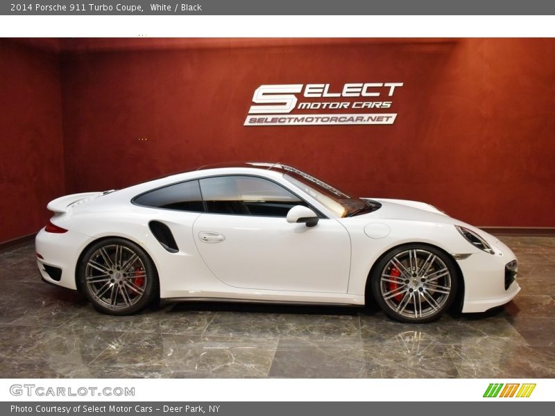 White / Black 2014 Porsche 911 Turbo Coupe