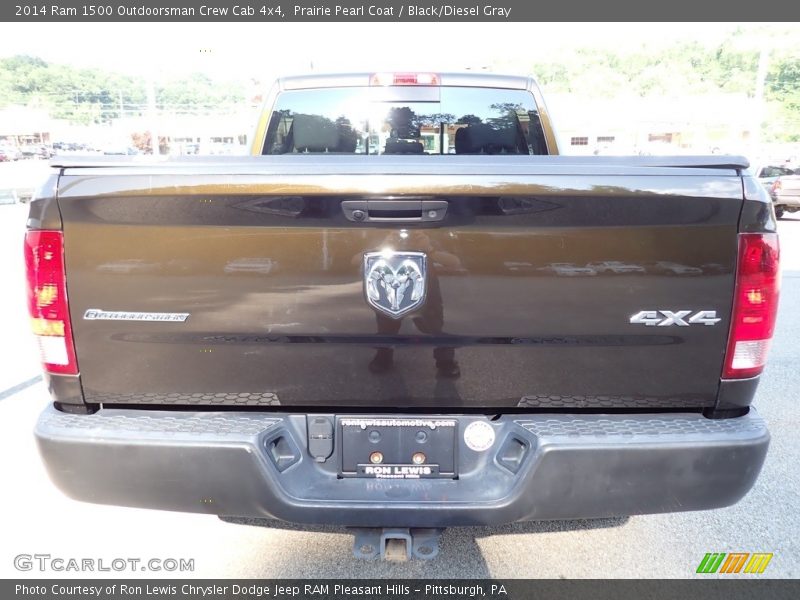 Prairie Pearl Coat / Black/Diesel Gray 2014 Ram 1500 Outdoorsman Crew Cab 4x4