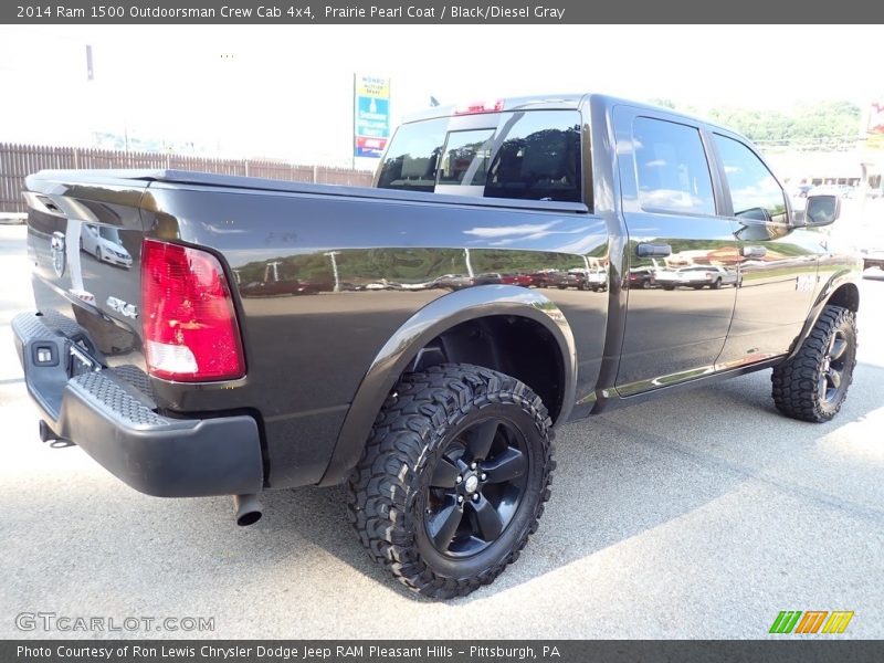 Prairie Pearl Coat / Black/Diesel Gray 2014 Ram 1500 Outdoorsman Crew Cab 4x4