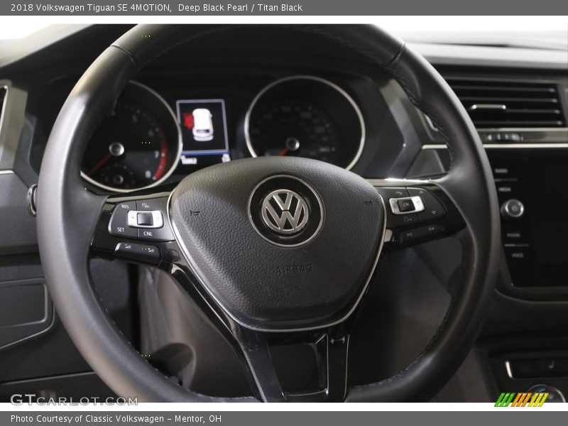 Deep Black Pearl / Titan Black 2018 Volkswagen Tiguan SE 4MOTION