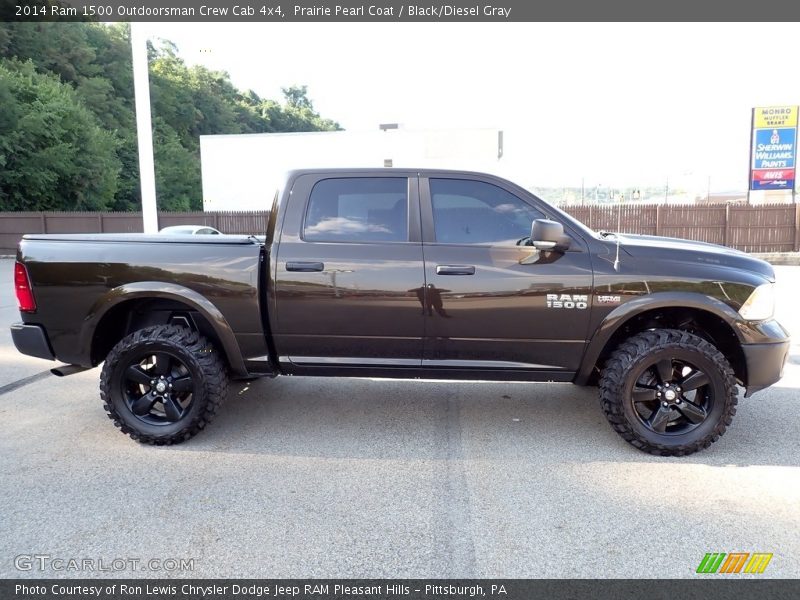 Prairie Pearl Coat / Black/Diesel Gray 2014 Ram 1500 Outdoorsman Crew Cab 4x4