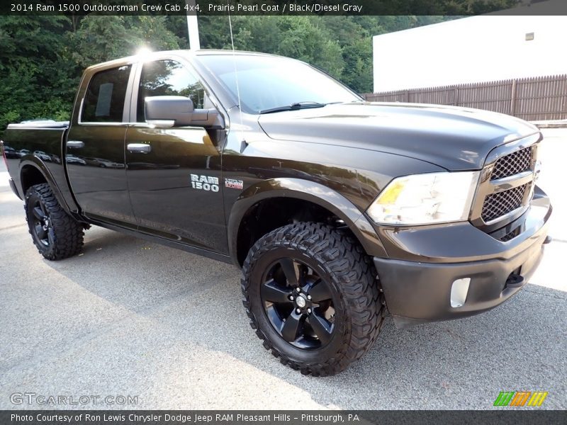 Prairie Pearl Coat / Black/Diesel Gray 2014 Ram 1500 Outdoorsman Crew Cab 4x4