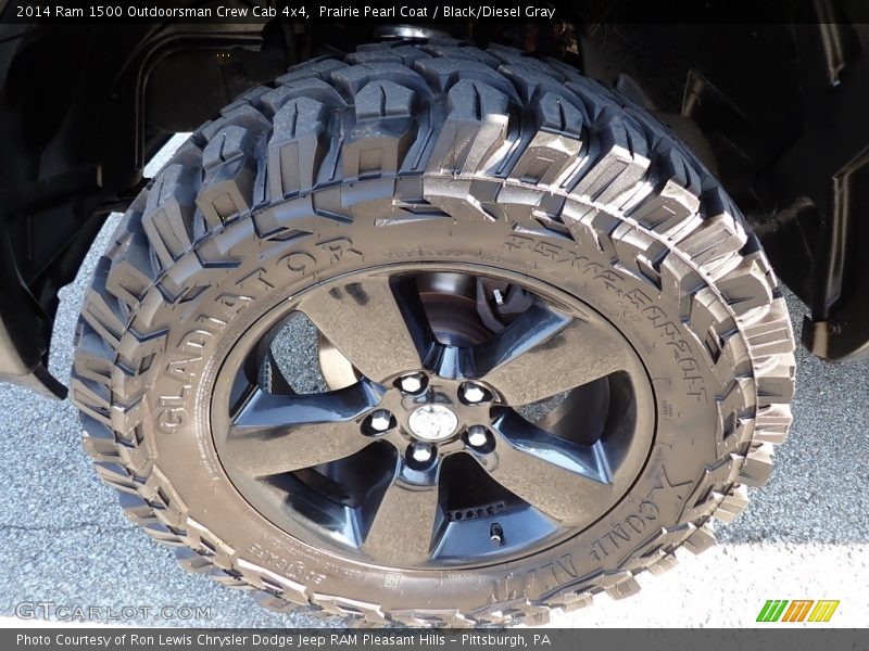Prairie Pearl Coat / Black/Diesel Gray 2014 Ram 1500 Outdoorsman Crew Cab 4x4