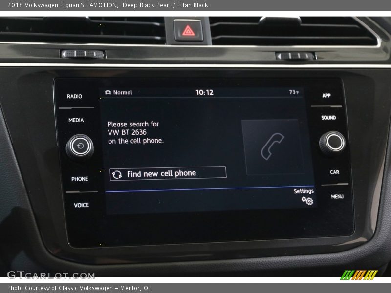 Deep Black Pearl / Titan Black 2018 Volkswagen Tiguan SE 4MOTION
