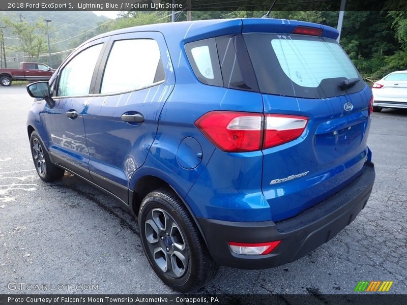 Lightning Blue / Medium Light Stone 2018 Ford EcoSport S