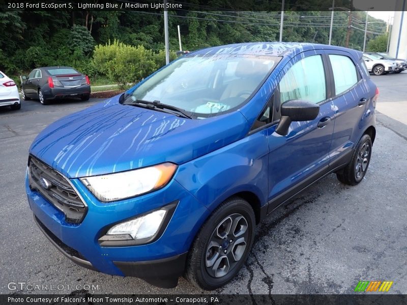 Lightning Blue / Medium Light Stone 2018 Ford EcoSport S